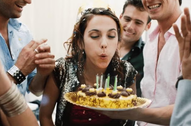Fête d’anniversaire avec des amis