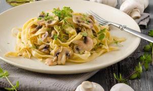 Bord met pasta